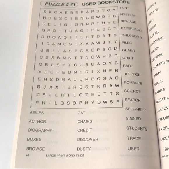 Easter Large print word finds puzzle books of two - Picture 4 of 4